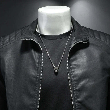 Veste en Cuir pour Homme Motard Bellvian - BL126